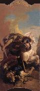 Giovanni Battista Tiepolo The death of t he consul Brutus in single combat with aruns oil painting artist